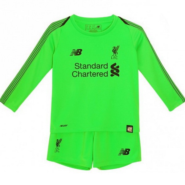 Maillot Football Liverpool Exterieur Gardien ML Enfant 2018-19 Vert